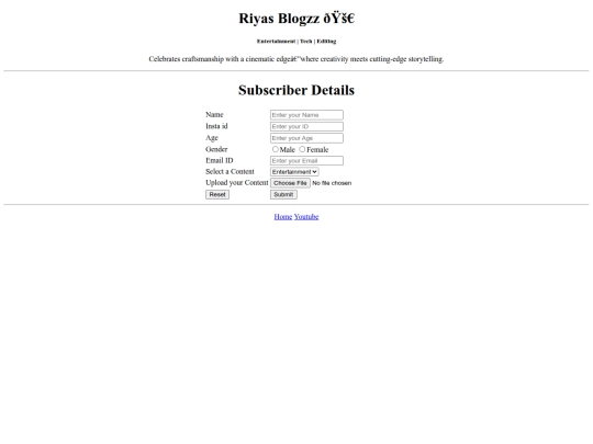Riyas Blogzz/register screenshot