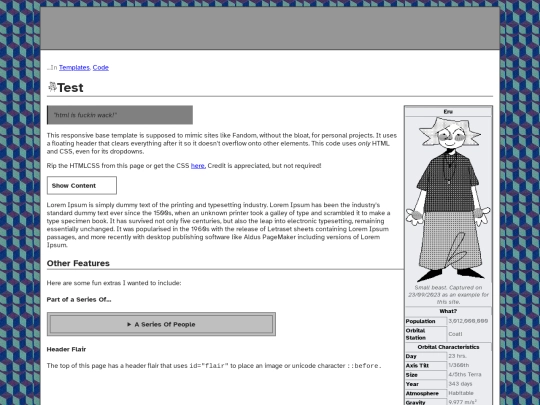 test screenshot