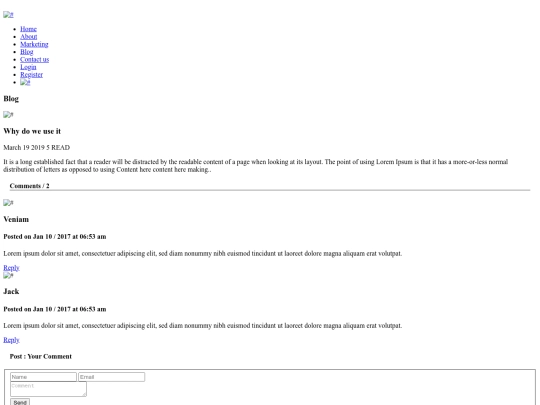 blog screenshot