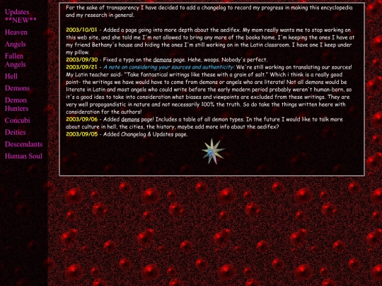 encyclopedia/updates screenshot