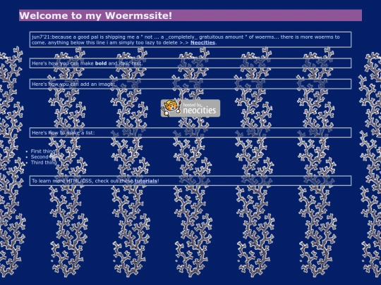 woerms/woerms1 screenshot