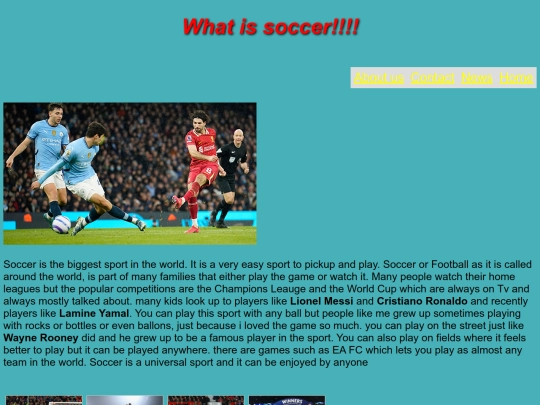Midterm/soccer screenshot
