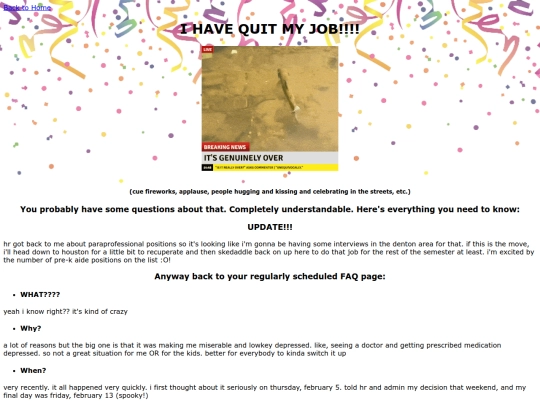 resignation-faq screenshot