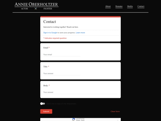 contact screenshot