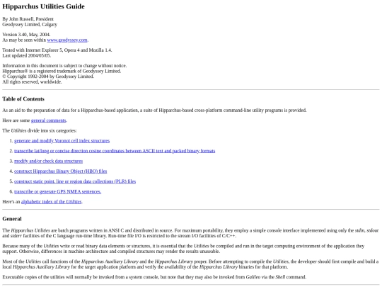 utilities/utilities screenshot