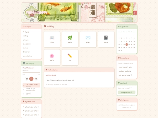 writing screenshot