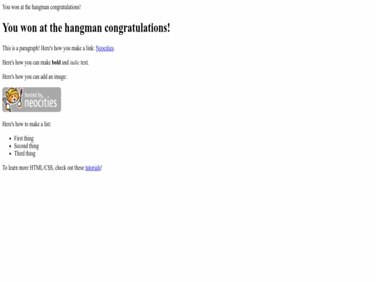 index screenshot