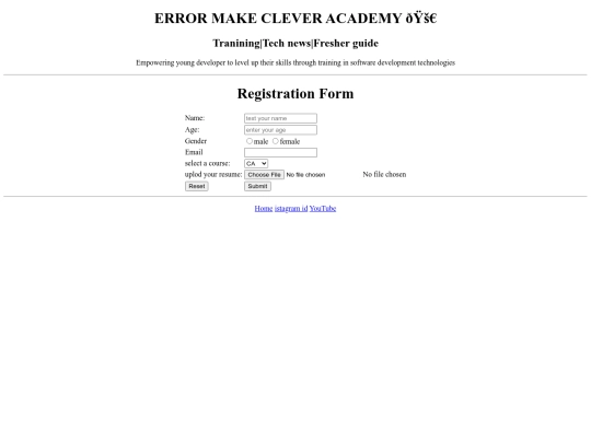 error make clever/error make clever/register screenshot