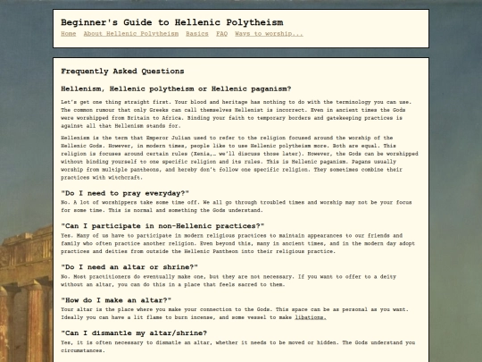 GTHP/FAQ screenshot