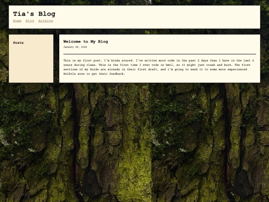 posts/welcome screenshot