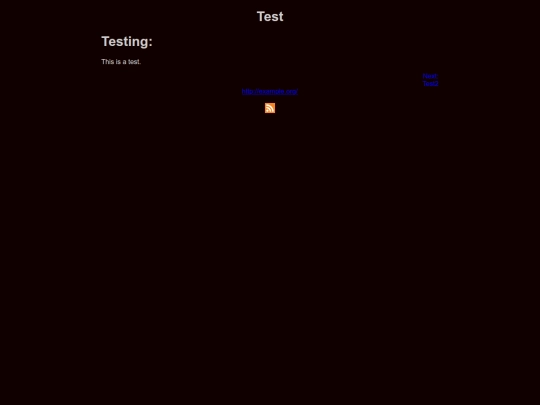 test screenshot