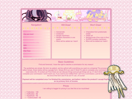 commissions screenshot