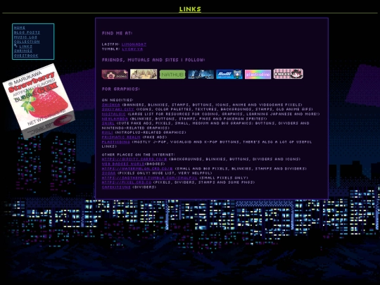 links screenshot