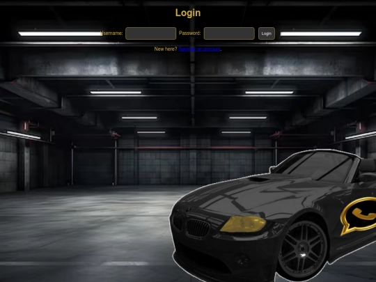 login screenshot