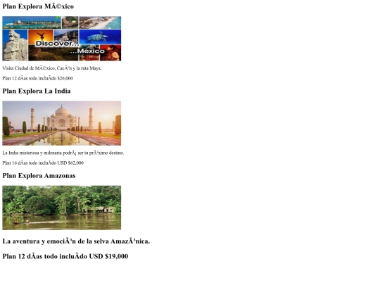 AGENCIA DE VIAJES/promociones screenshot
