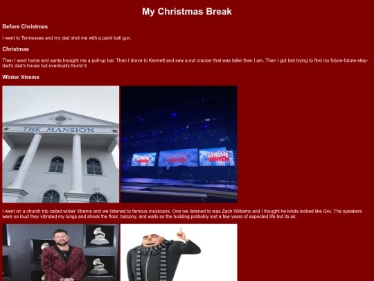 Christmas Break screenshot