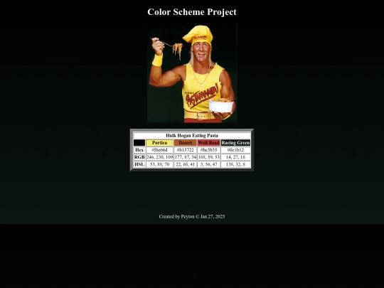 Color Scheme Project/color-scheme screenshot