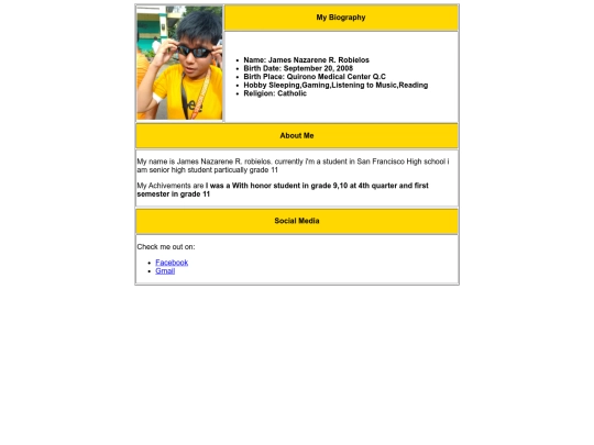 Neo/biography screenshot