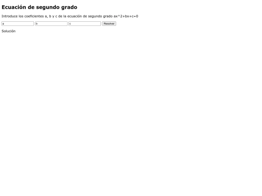 ecuación2grado screenshot