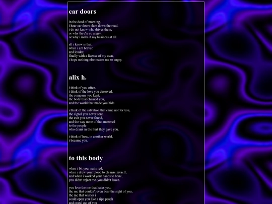 sidebar/darkside/poems screenshot
