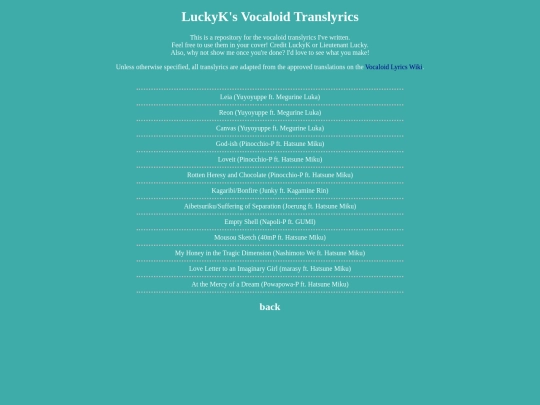 sidebar/vocaloid/landing screenshot
