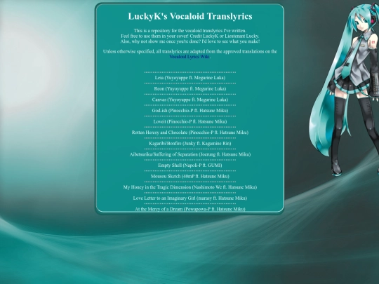 sidebar/vocaloid/translyrics screenshot