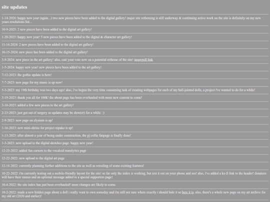 updates screenshot
