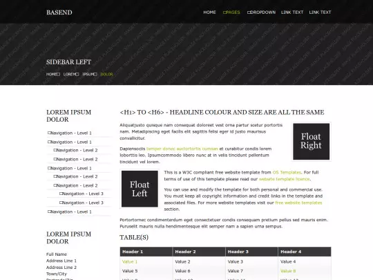 mohammed-gafar/pages/sidebar-left screenshot