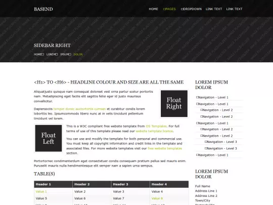 mohammed-gafar/pages/sidebar-right screenshot