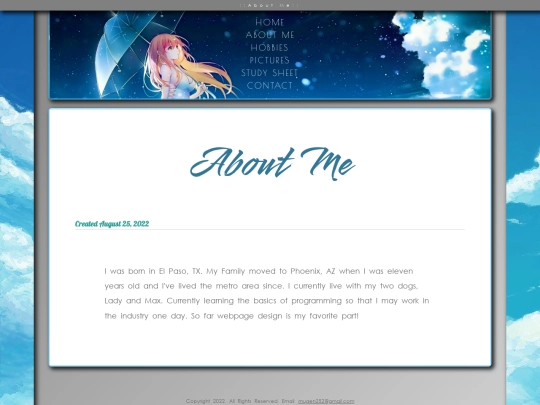 aboutme screenshot
