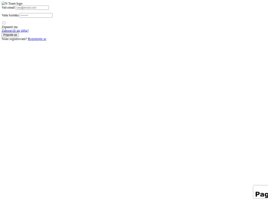 login screenshot