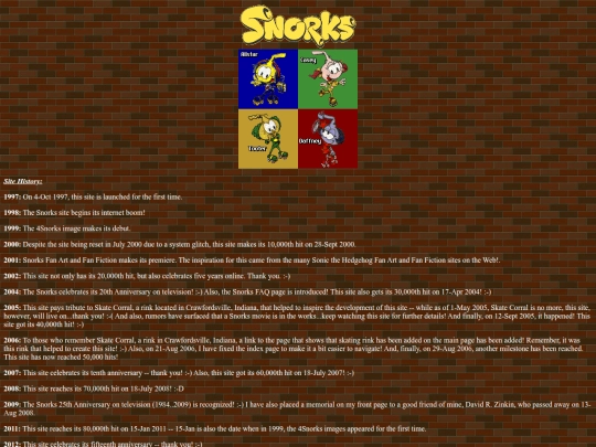 history screenshot
