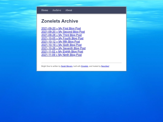 archive screenshot