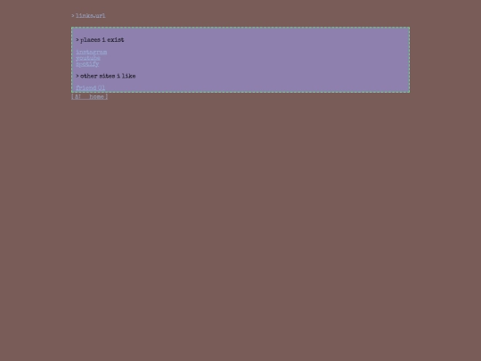 links screenshot