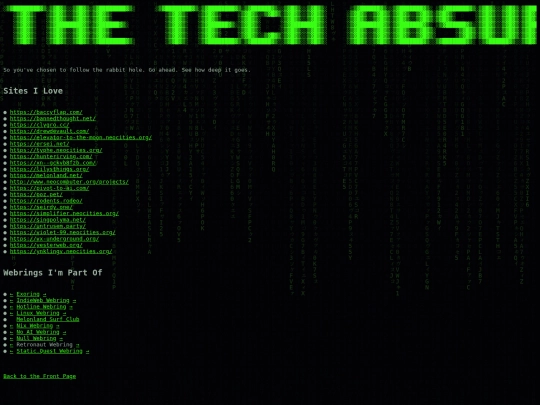 links screenshot