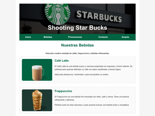 bebidas screenshot