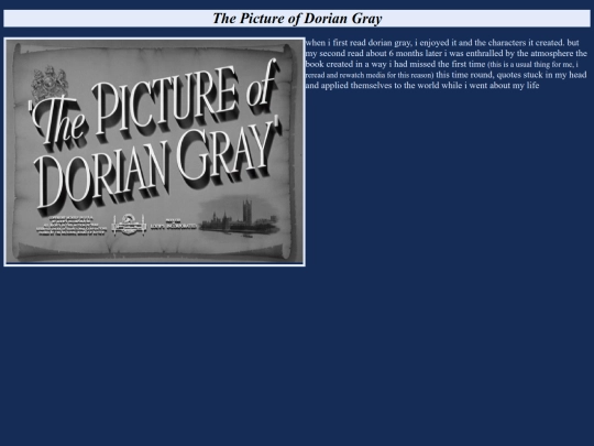 books i have read/pictureofdoriangray screenshot