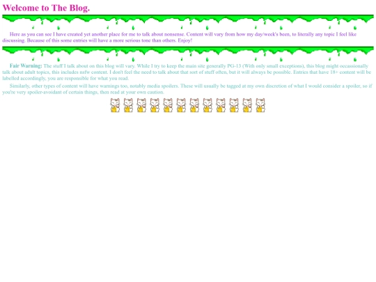 blog/blogwelcome screenshot