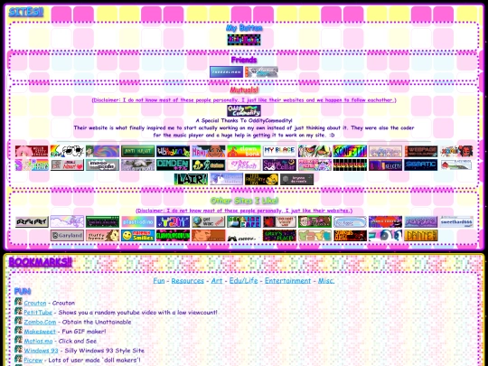 links screenshot