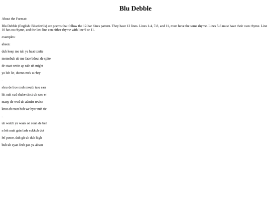 bluedevilPoems screenshot