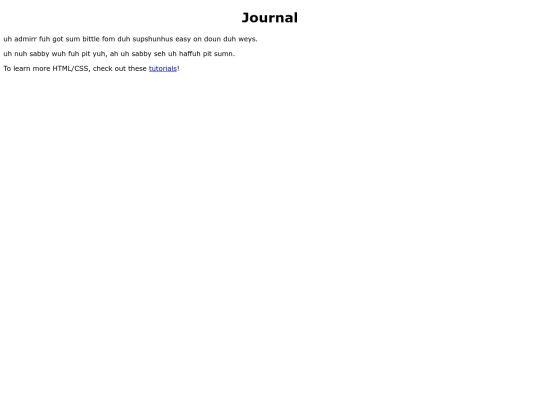 journal screenshot