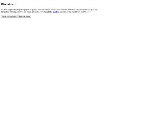 disclaimer screenshot