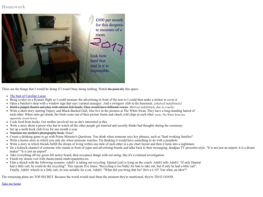homework screenshot
