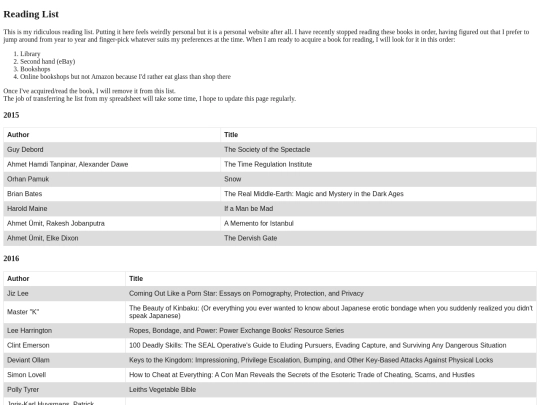 reading-list screenshot