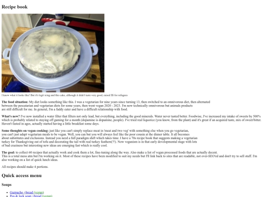 recipes screenshot
