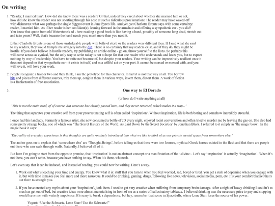 writing screenshot