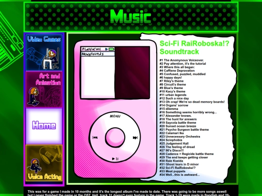 pages/music/roboskaoriginalsoundtrack screenshot