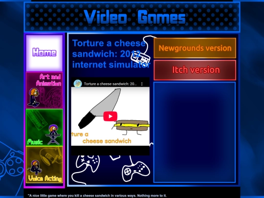 pages/videogames/tortureacheesesandwich screenshot