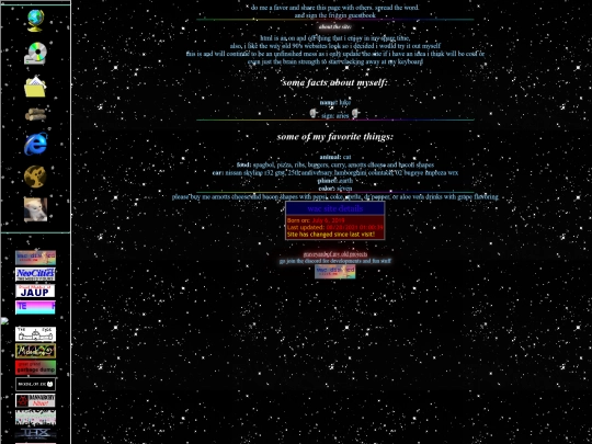 info screenshot