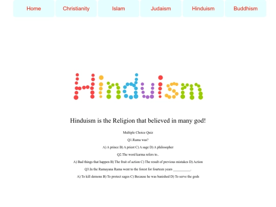 Hinduism screenshot
